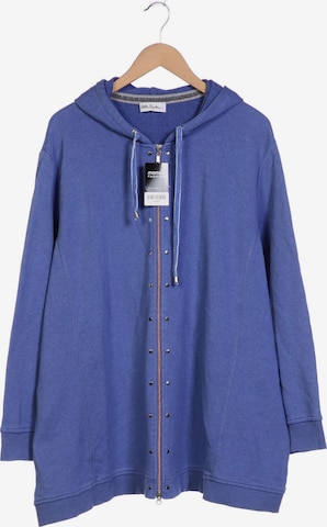 Ulla Popken Sweatshirt & Zip-Up Hoodie in 5XL in Blue: front