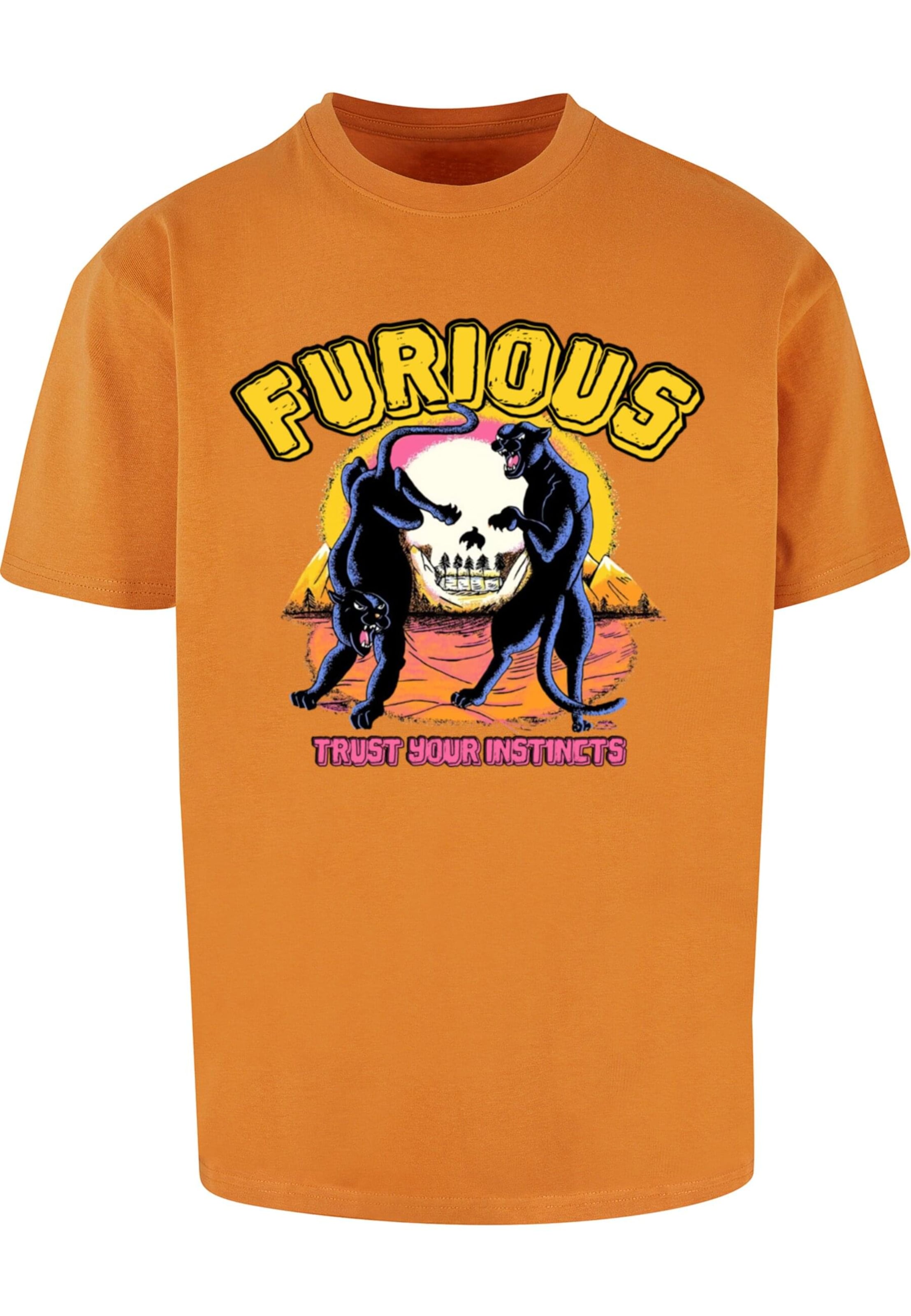 Maglietta 'Furious' di 2Y Premium in arancione: frontale