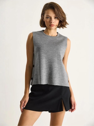 Bianco Lucci Bluse‌‌‌ in Grau: Vorderseite