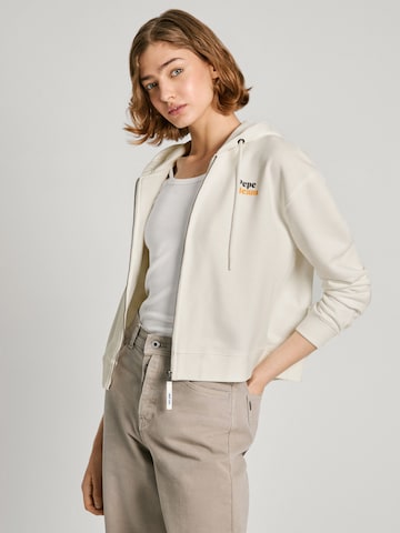 Pepe Jeans Sweatjakke 'Edna' i hvit
