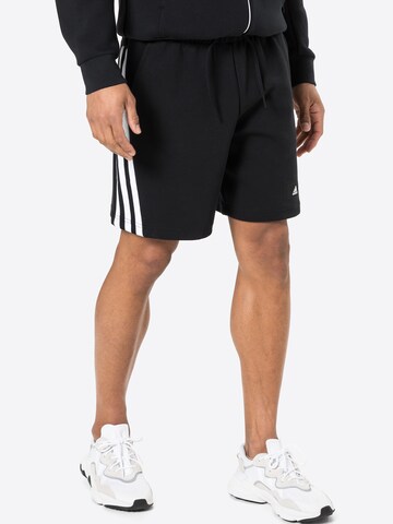 Regular Pantaloni sport de la ADIDAS SPORTSWEAR pe negru: față