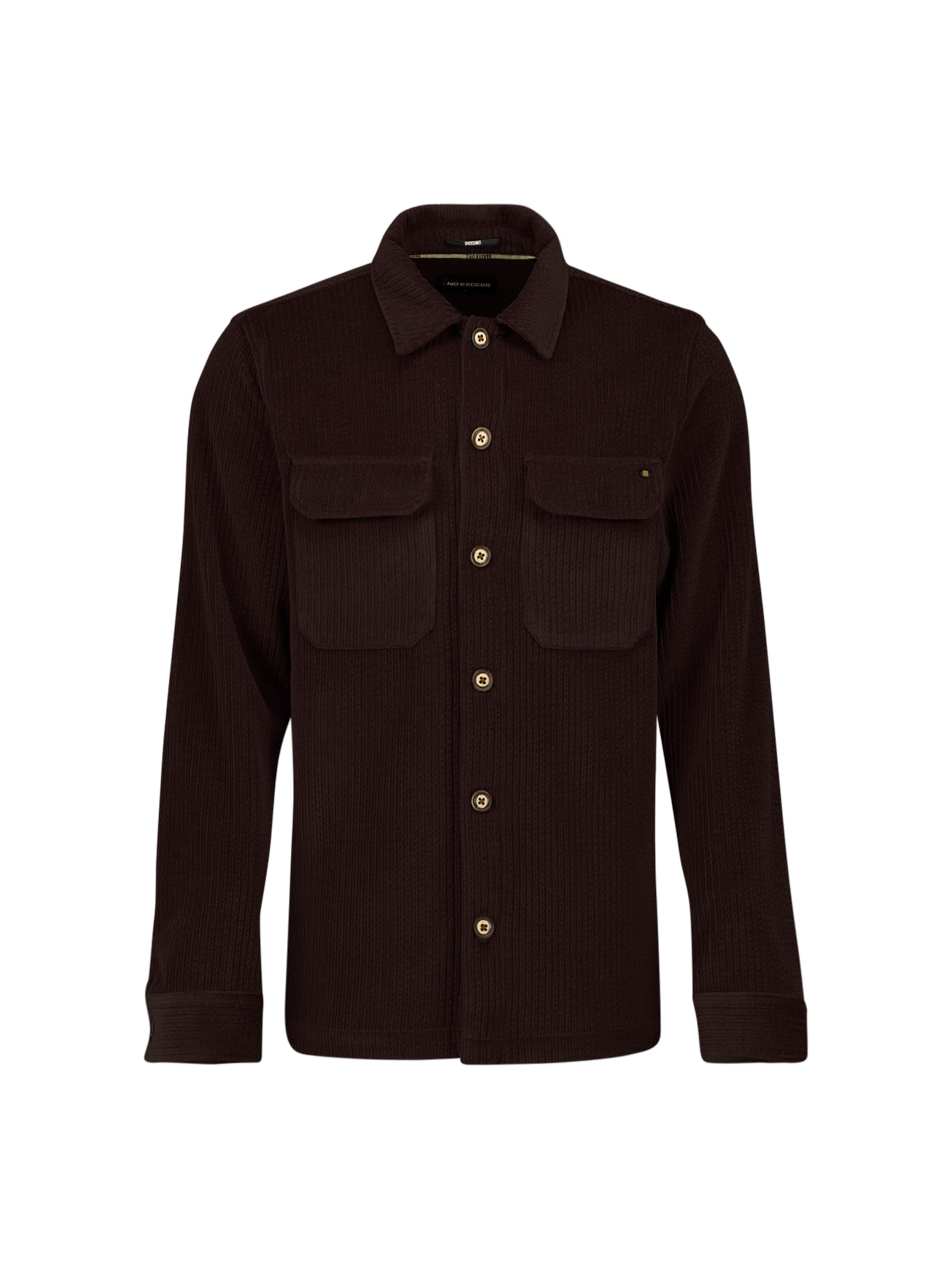 No Excess - Ajuste regular Camisa en marrón: frente