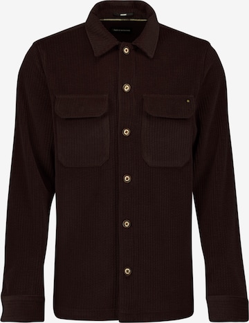 No Excess - Ajuste regular Camisa en marrón: frente