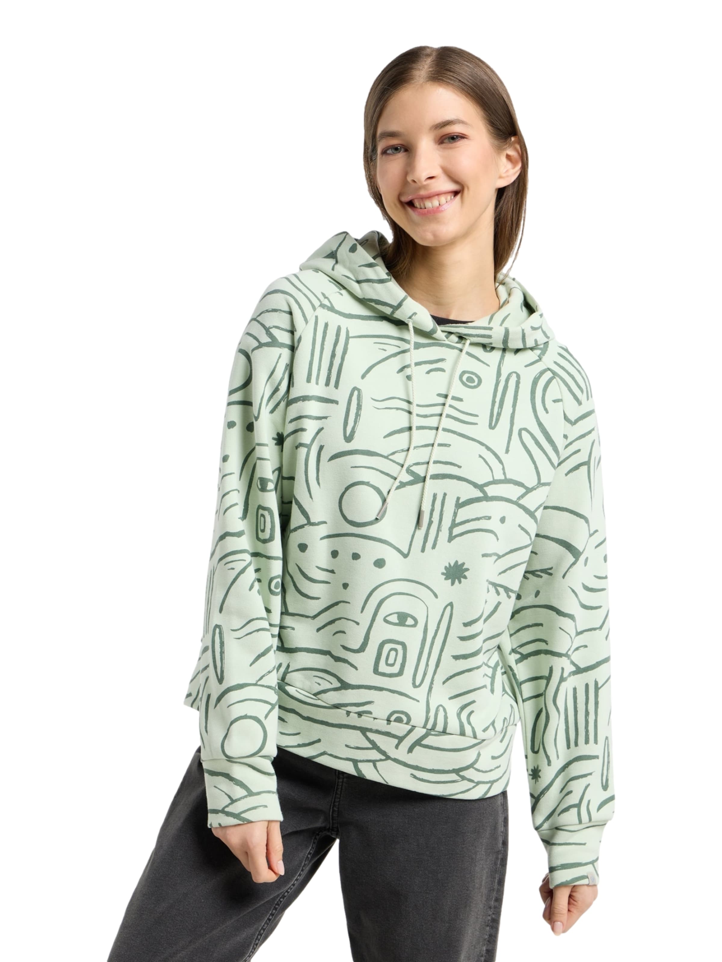 Felpa 'TONNA ' di Ragwear in verde: frontale