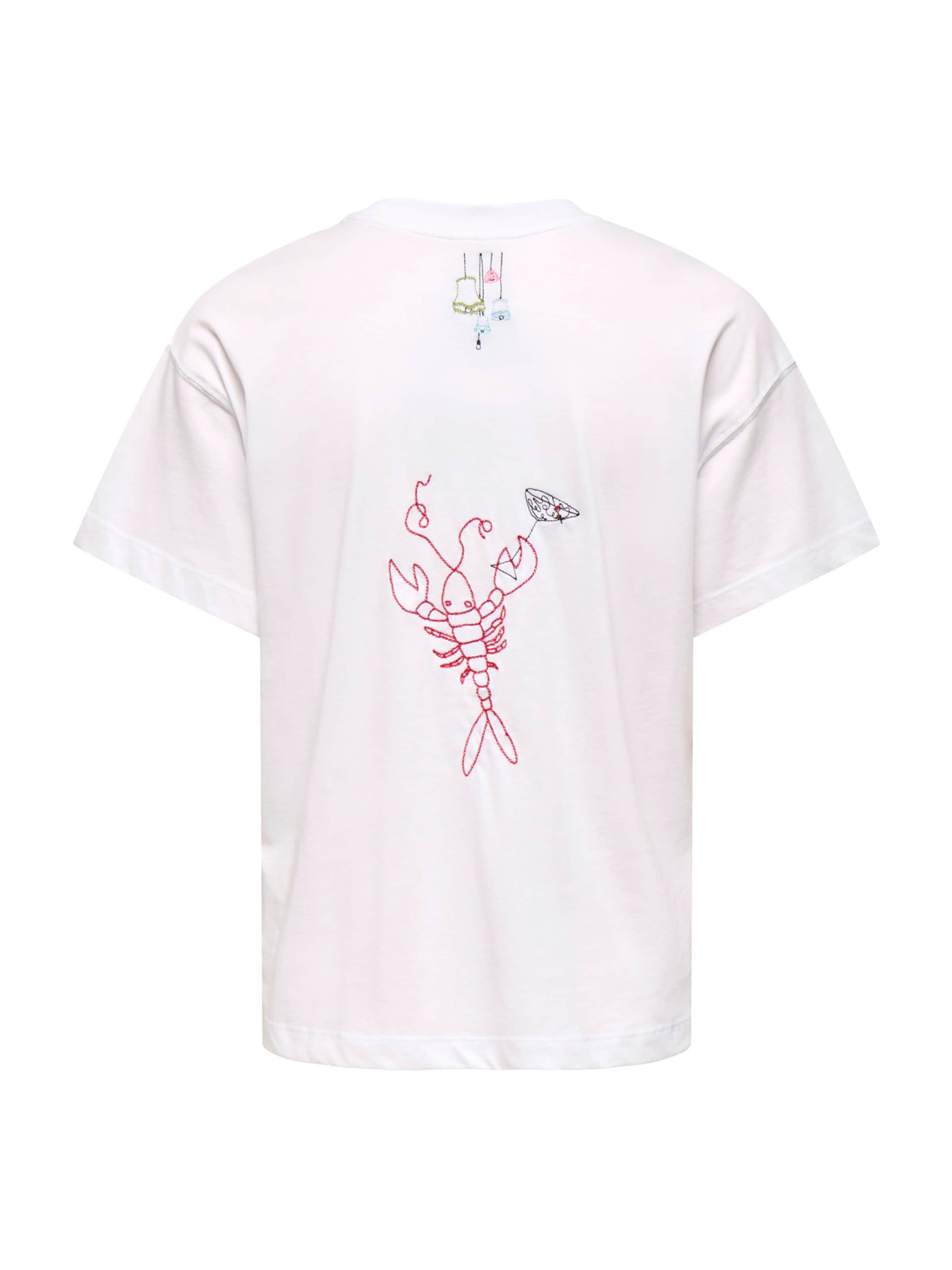 T-shirt 'ONLEMMINA' ONLY en blanc