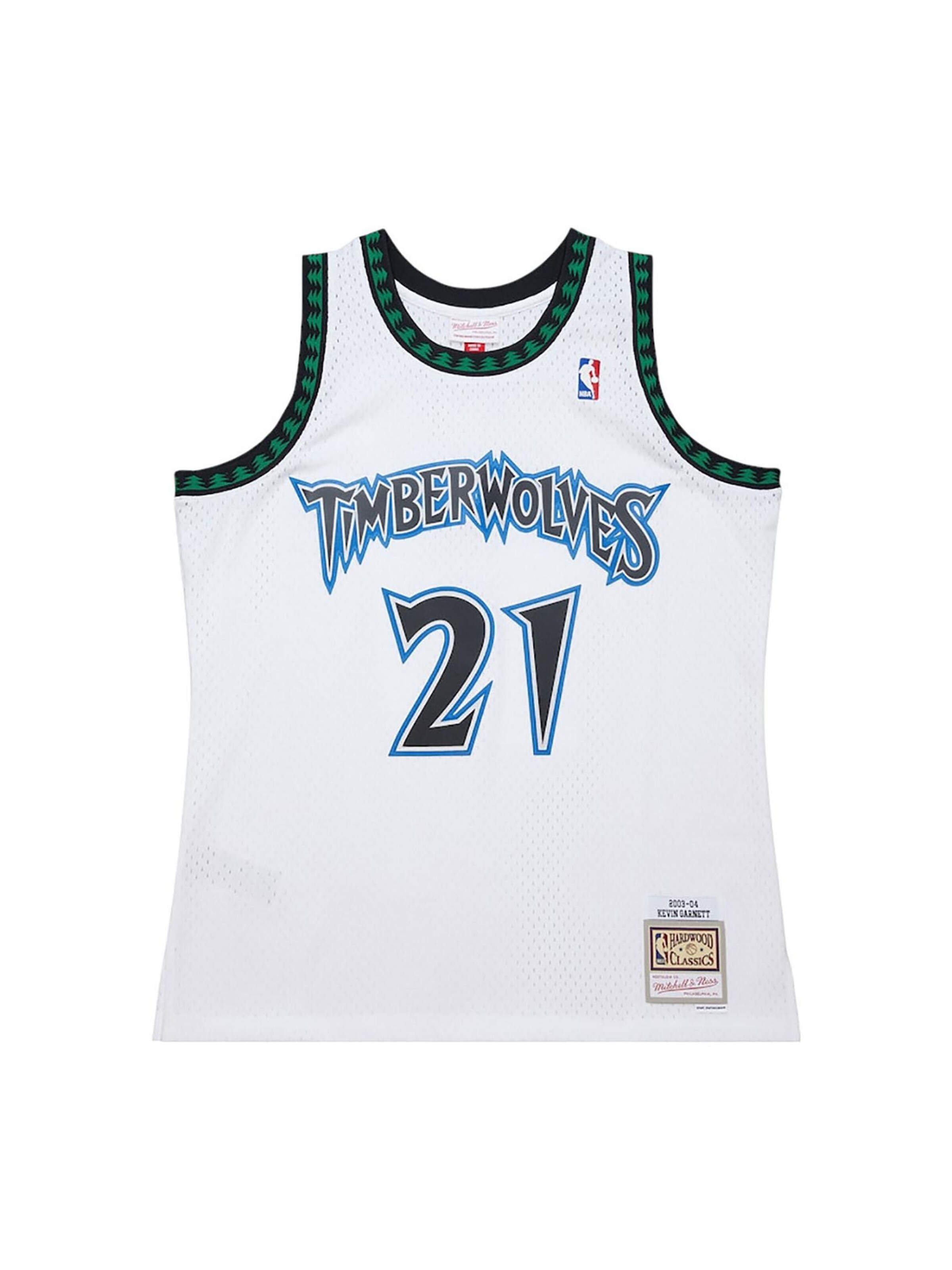 Mitchell & Ness Trikot 'Minnesota Timberwolves Kevin Garnett 2003/04' in Weiß: Vorderseite