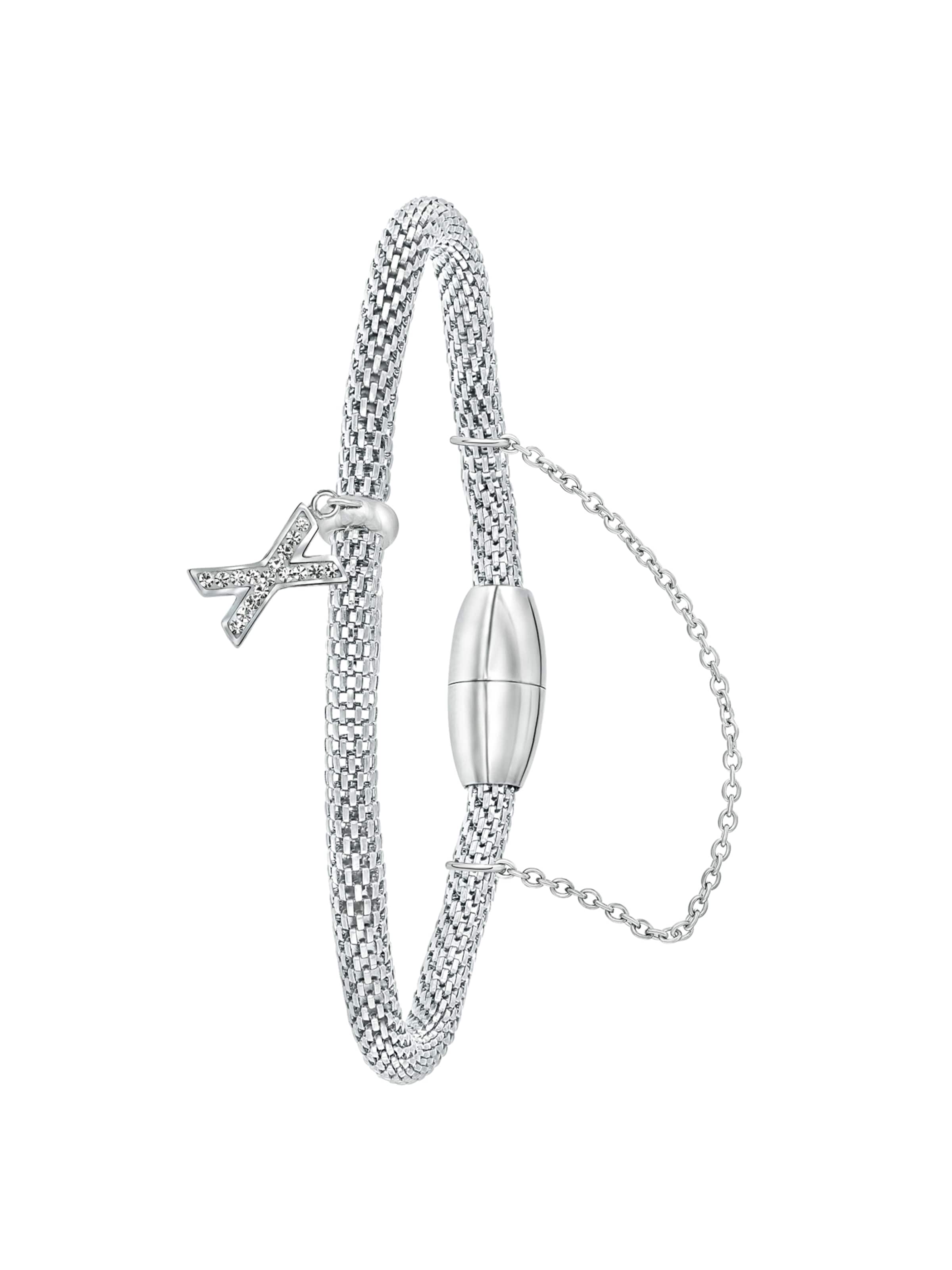 Lucardi Bracelet in Silver: front