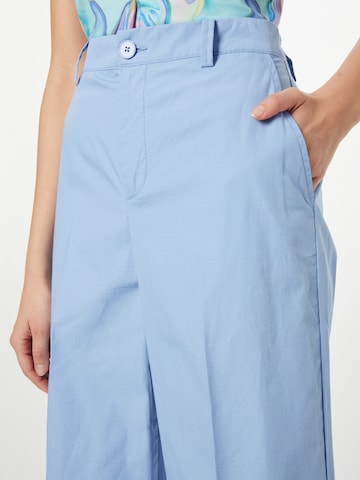 Wide Leg Pantalon à plis UNITED COLORS OF BENETTON en bleu