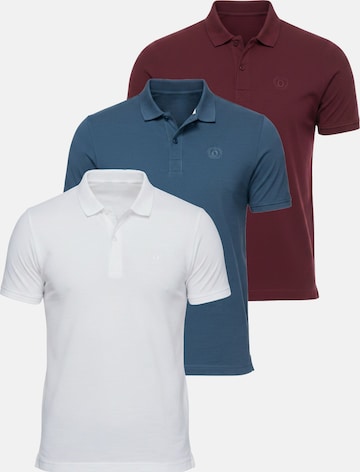 Ombre Poloshirt in Mischfarben: Vorderseite