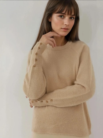 Pull-over 'Pullover' Hiccup en beige : devant