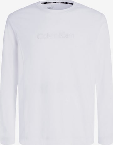 T-Shirt Calvin Klein Sport en blanc : devant