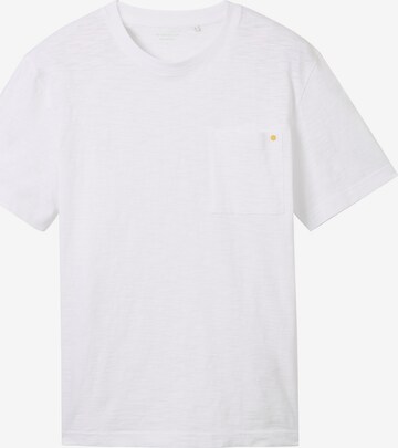 T-Shirt TOM TAILOR en blanc : devant