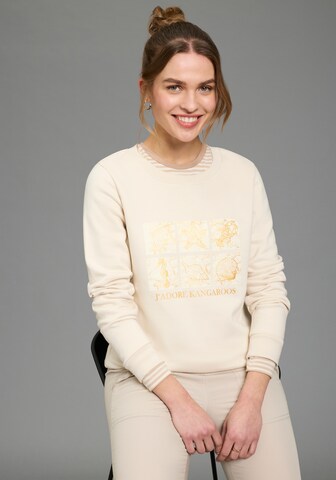 KangaROOS Sweatshirt in Beige: front
