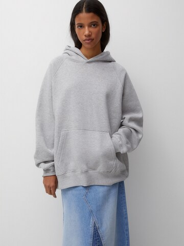 Pull&Bear Sweatshirt in Grijs: voorkant