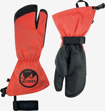 KESSLER Full Finger Gloves in Red: front