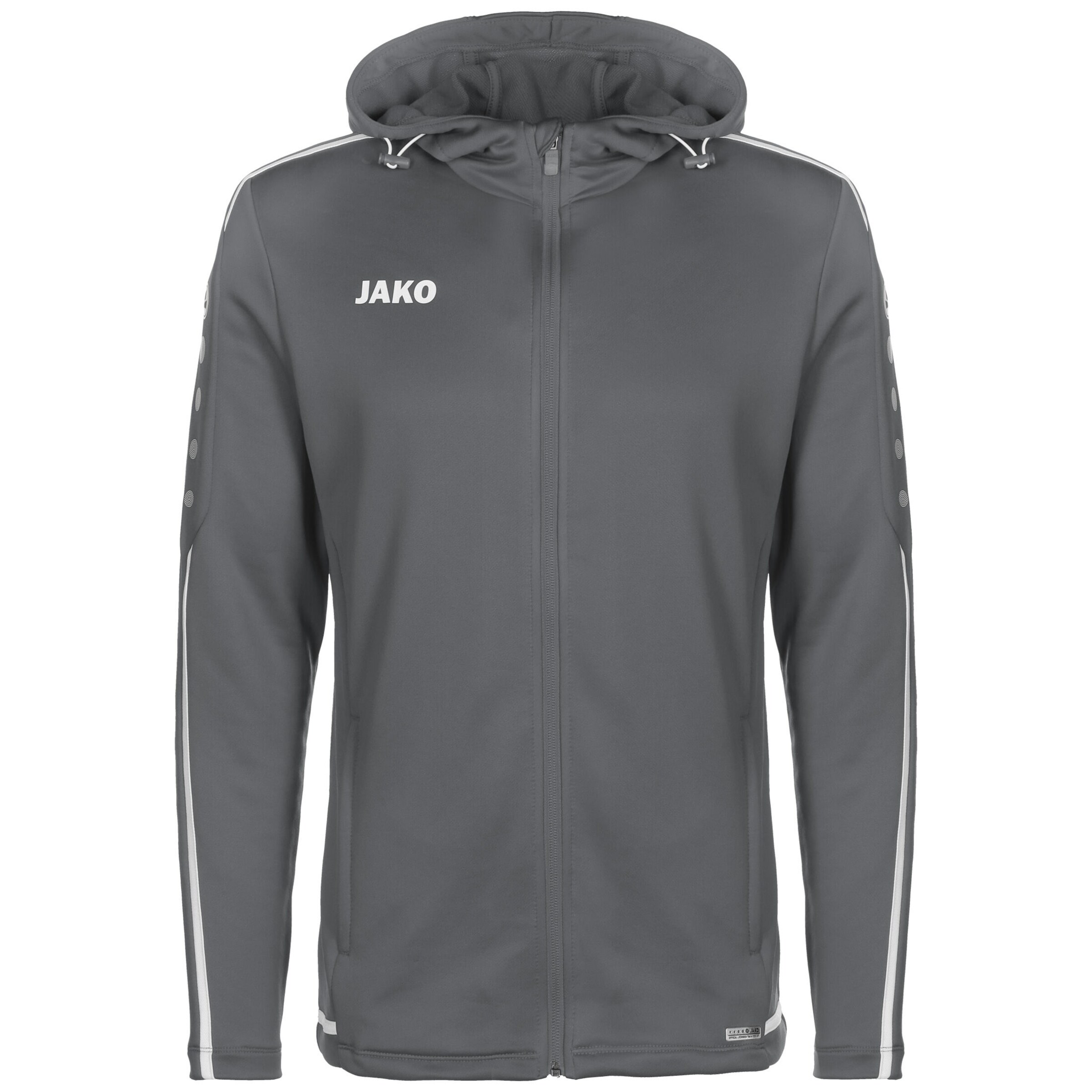 JAKO Athletic Jacket 'Striker 2.0' in Grey: front