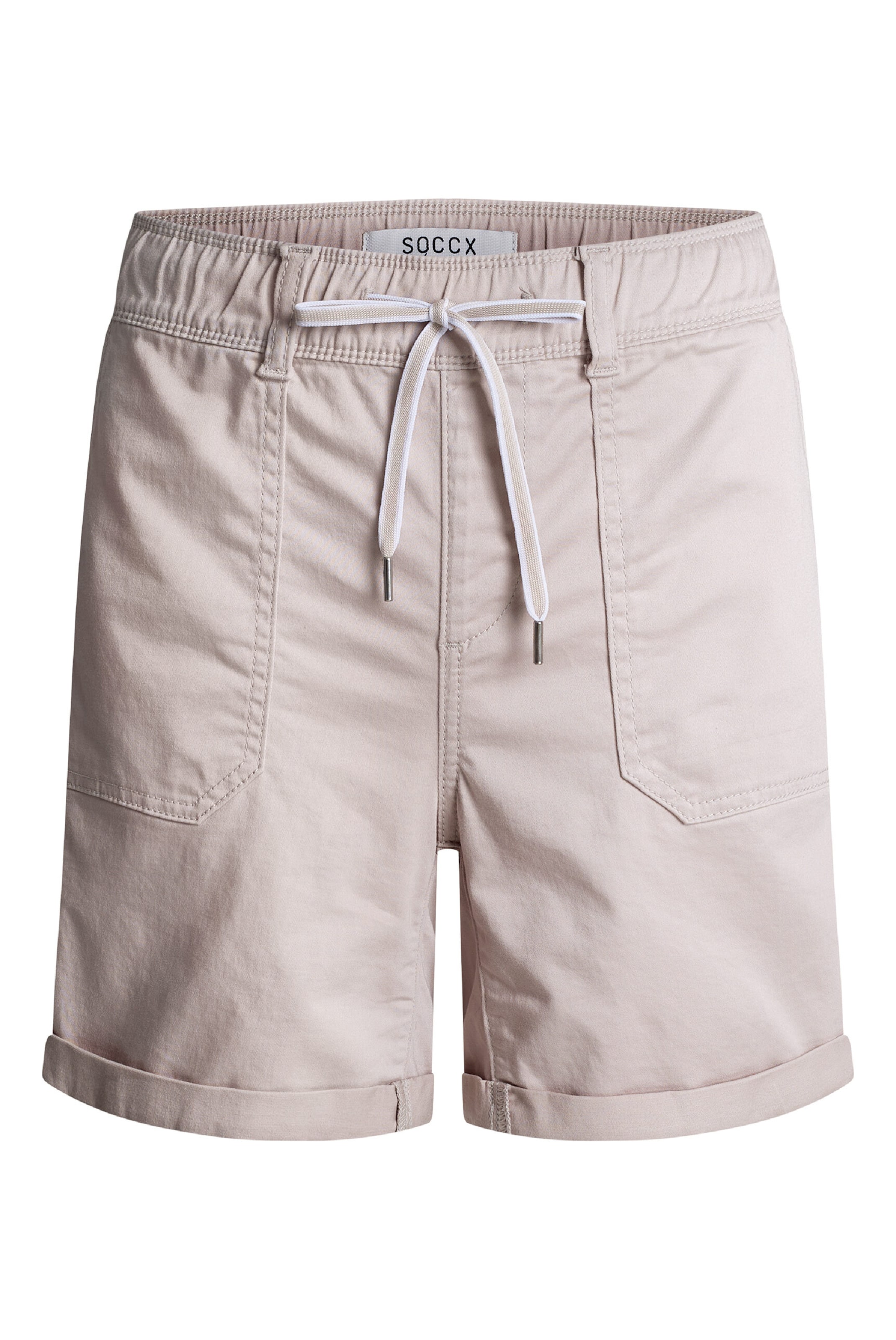 Soccx Loosefit Bermuda CA:YA Relaxed Fit in Beige: Vorderseite