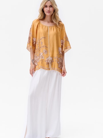 Blue Shadow Blouse in Yellow