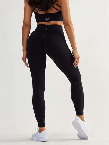 BeShaped Skinny Workout Pants 'Gym Queen' in Black