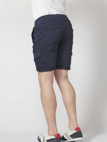 KOROSHI Regular Cargojeans i blå
