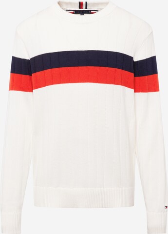 TOMMY HILFIGER Trui in Wit: voorkant