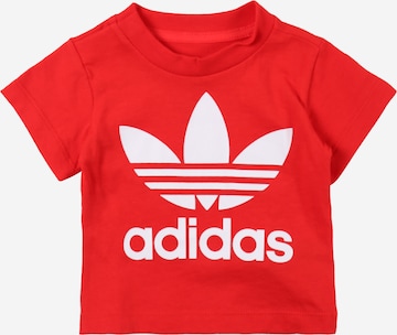 ADIDAS ORIGINALS - Camiseta 'Trefoil' en rojo: frente