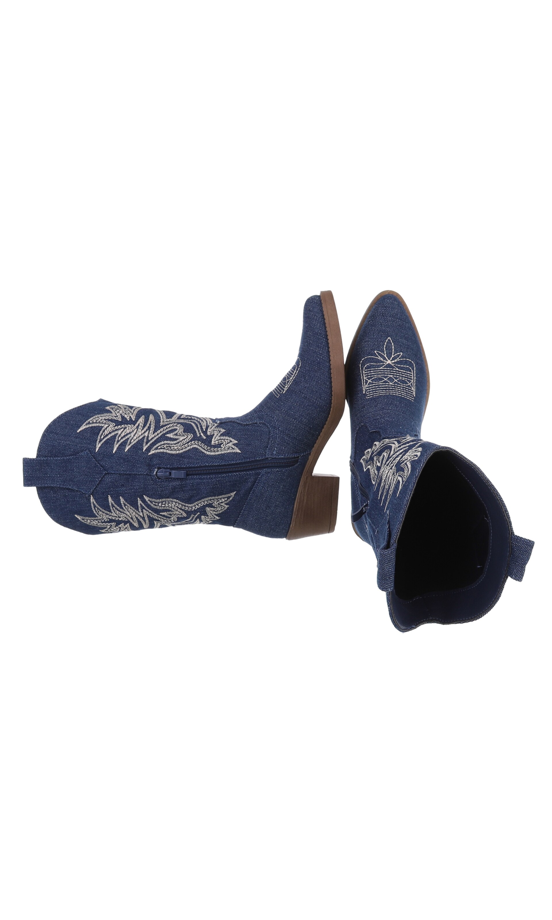 Ital-Design Cowboy Boots in Blue