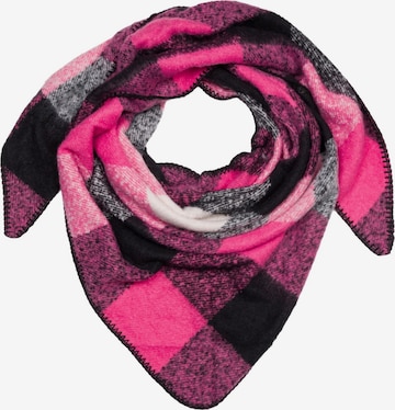 styleBREAKER Tuch 'Web Dreiecktuch Kariert' in Pink: Vorderseite