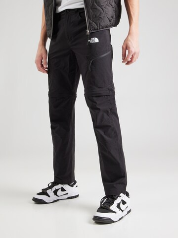 Regular Pantalon outdoor 'Exploration' THE NORTH FACE en noir : devant