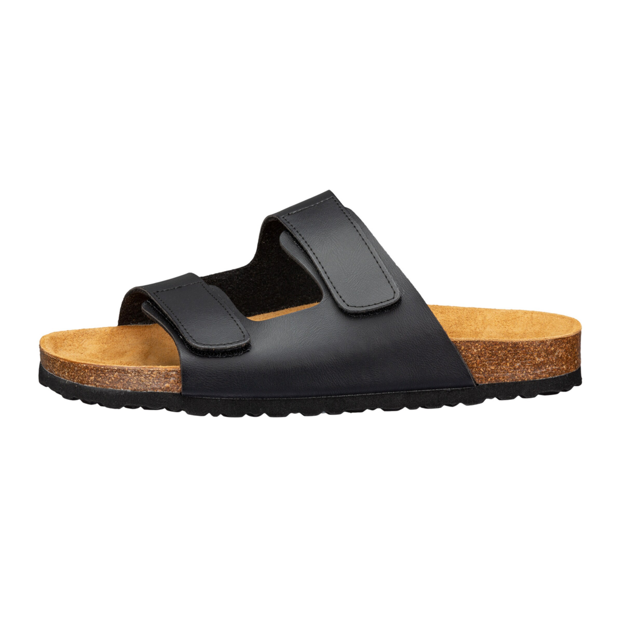 LICO Pantolette in Schwarz: Vorderseite