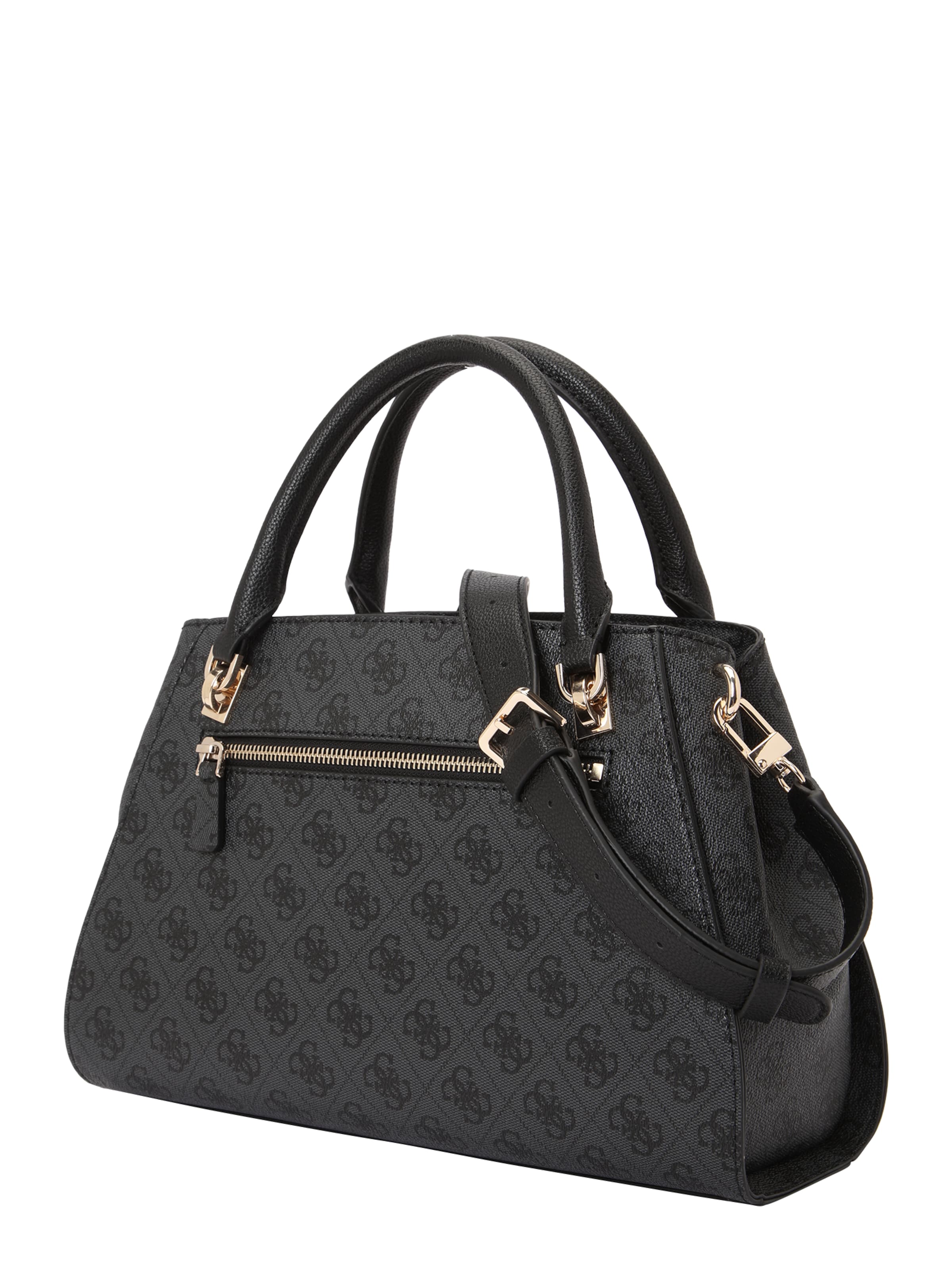 GUESS Ročna torbica 'NOELLE II LUXURY SATCHEL' | rjava barva