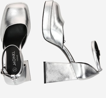 Monki - Zapatos destalonado en plata