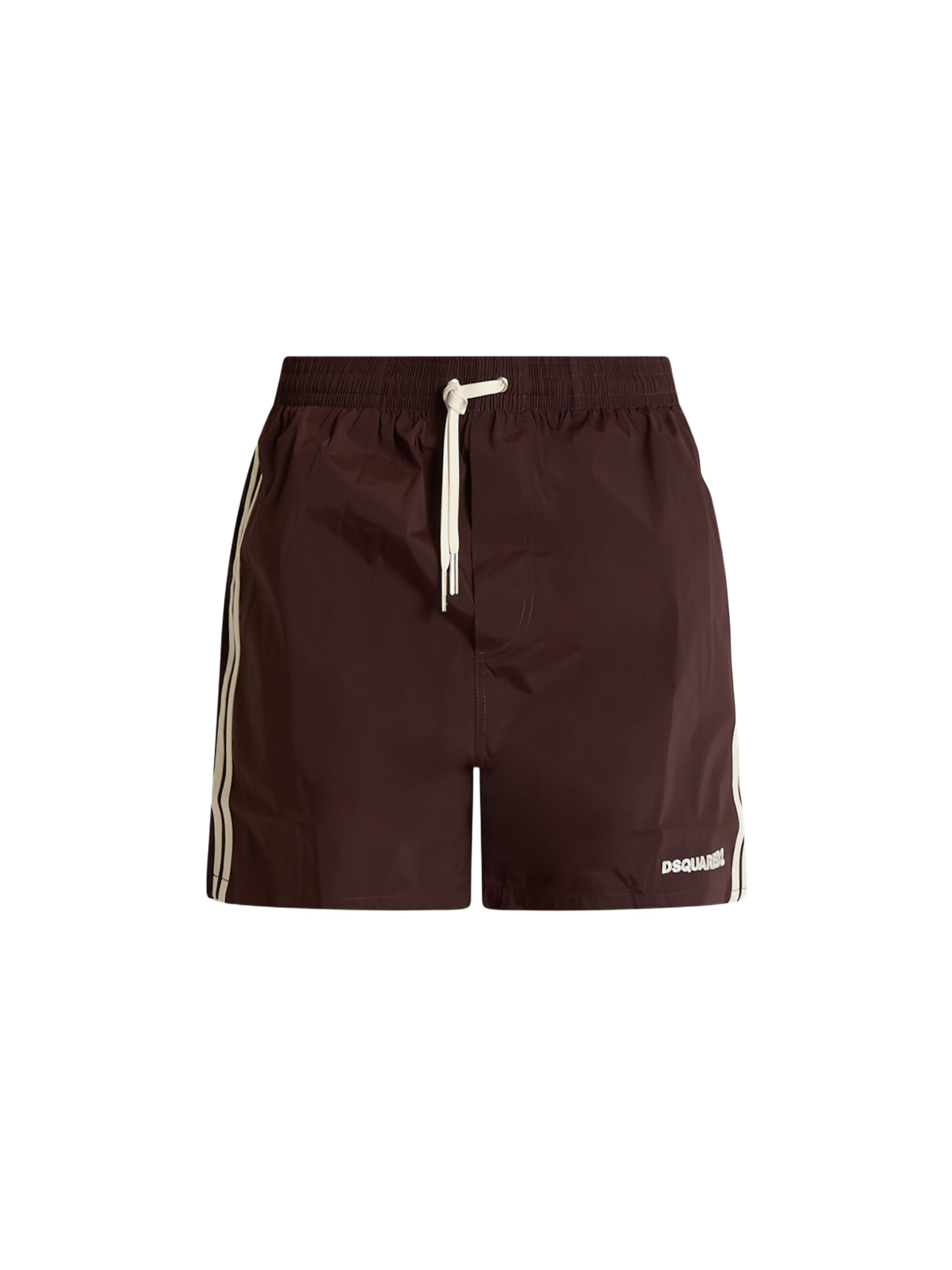 DSQUARED2 - Calções de banho em castanho: frente
