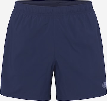 new balance Regular Workout Pants 'Core Run 5' in Blue: front