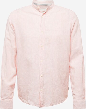 s.Oliver Regular fit Button Up Shirt in Pink: front