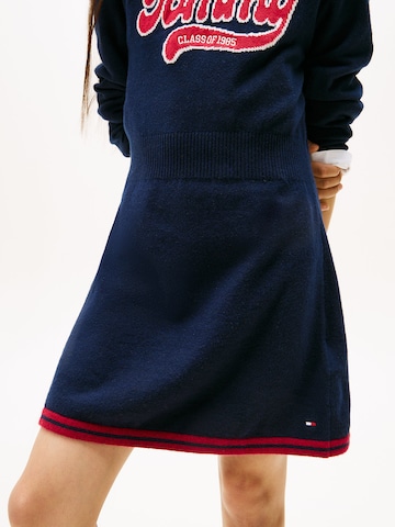 TOMMY HILFIGER Kleid 'Varsity Intarsia' in Blau