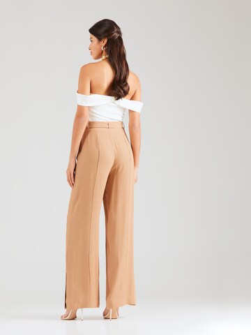 millane Wide Leg Hose 'Daniela' in Braun