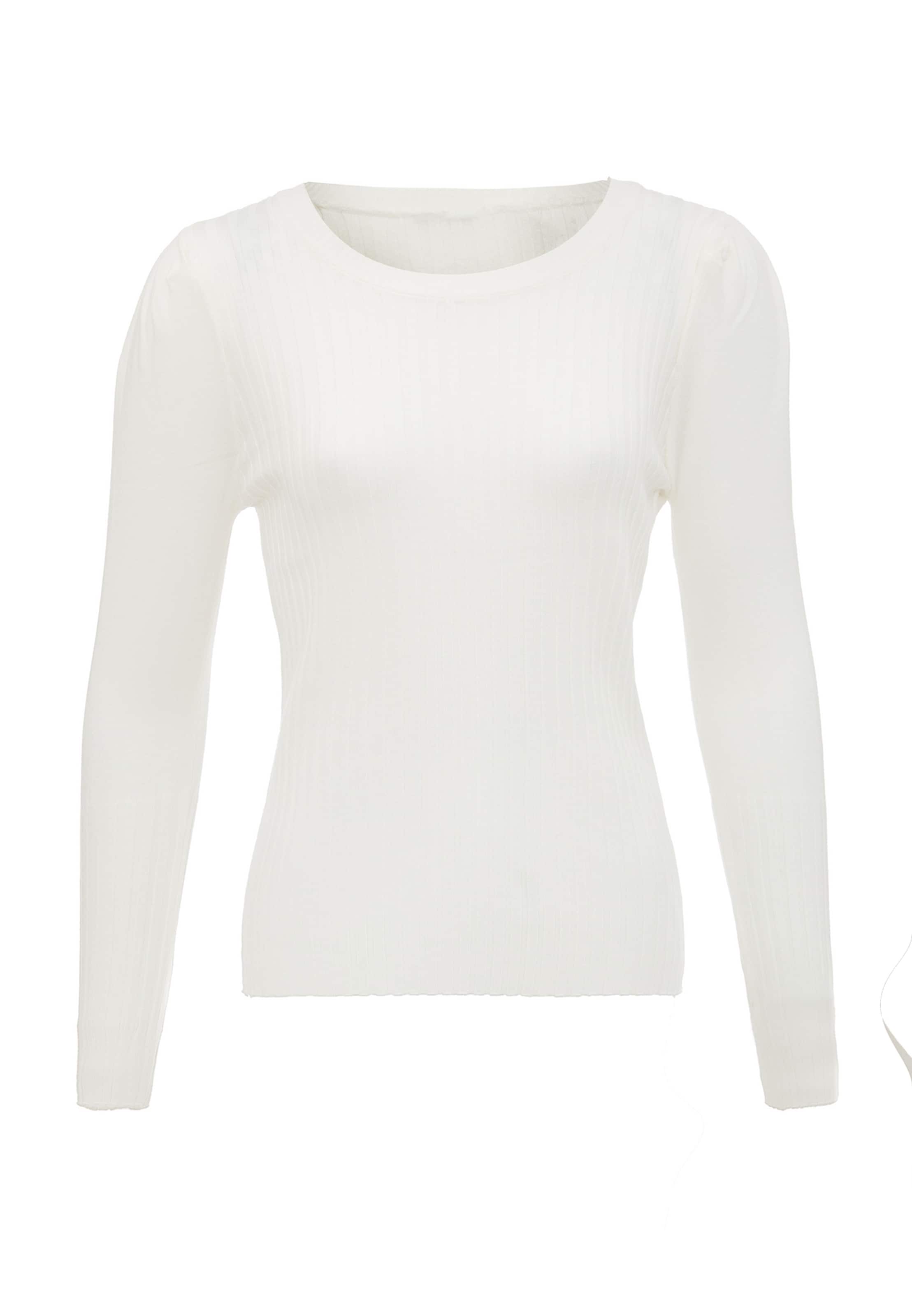 leo selection Sweater in White: front