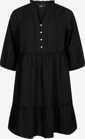 Zizzi Sommerkleid 'XGITTE' in Schwarz: predná strana