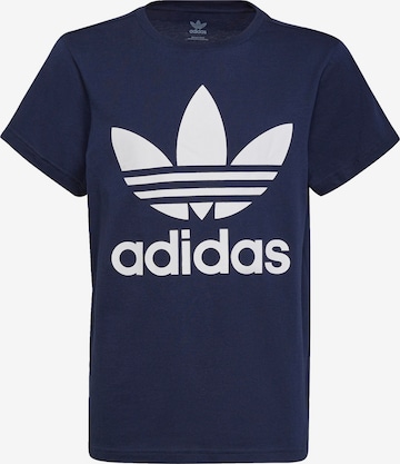 ADIDAS ORIGINALS Shirt 'Trefoil' in Blauw: voorkant