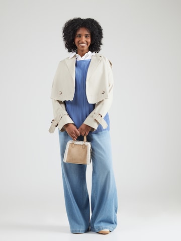 Chemisier ONLY Carmakoma en bleu