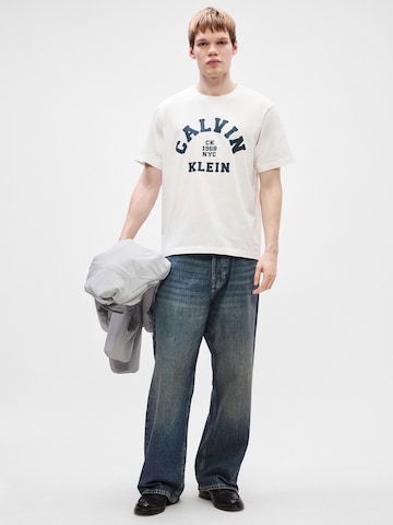 T-Shirt '20S' Calvin Klein Jeans en blanc