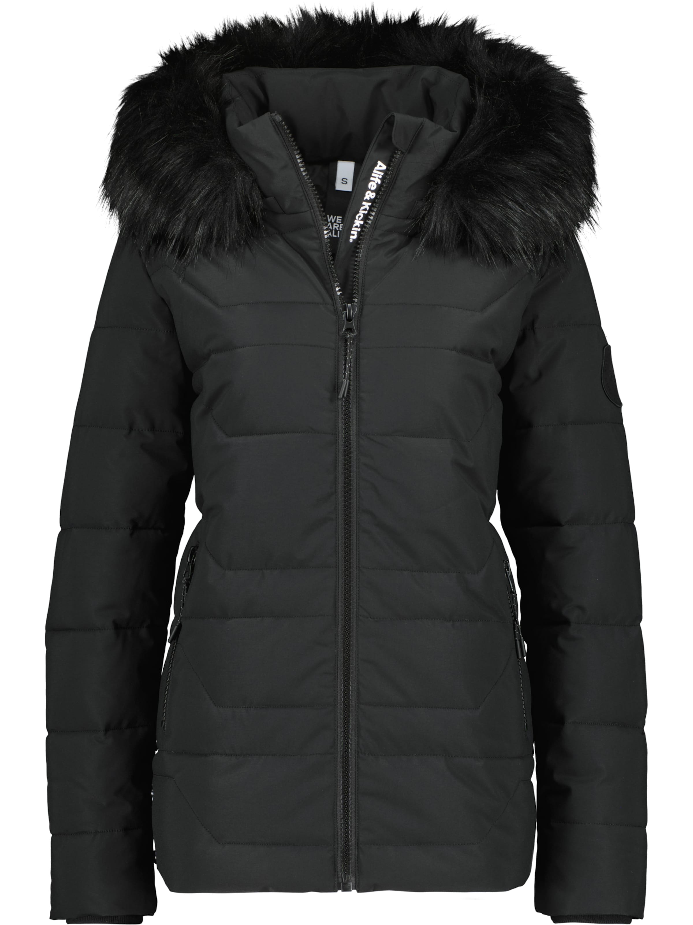 alife & kickin Зимно яке 'ZophiaAK' в черно: отпред