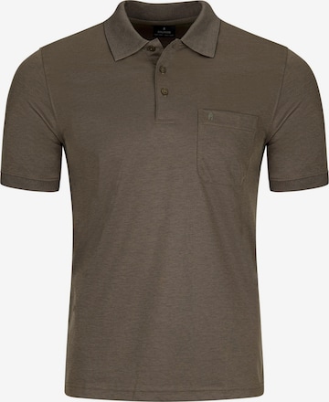 Ragman Shirt 'Basic' in Braun: Vorderseite
