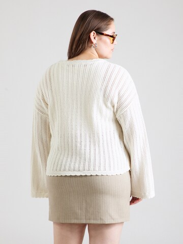 Noisy May Curve Sweater 'NMLAIKA' in Beige