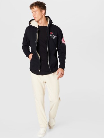 HOLLISTER Sweatjacke in Schwarz