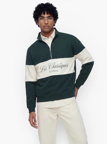 Only & Sons - Sweatshirt 'ONSLES CLASSIQUES' em verde: frente