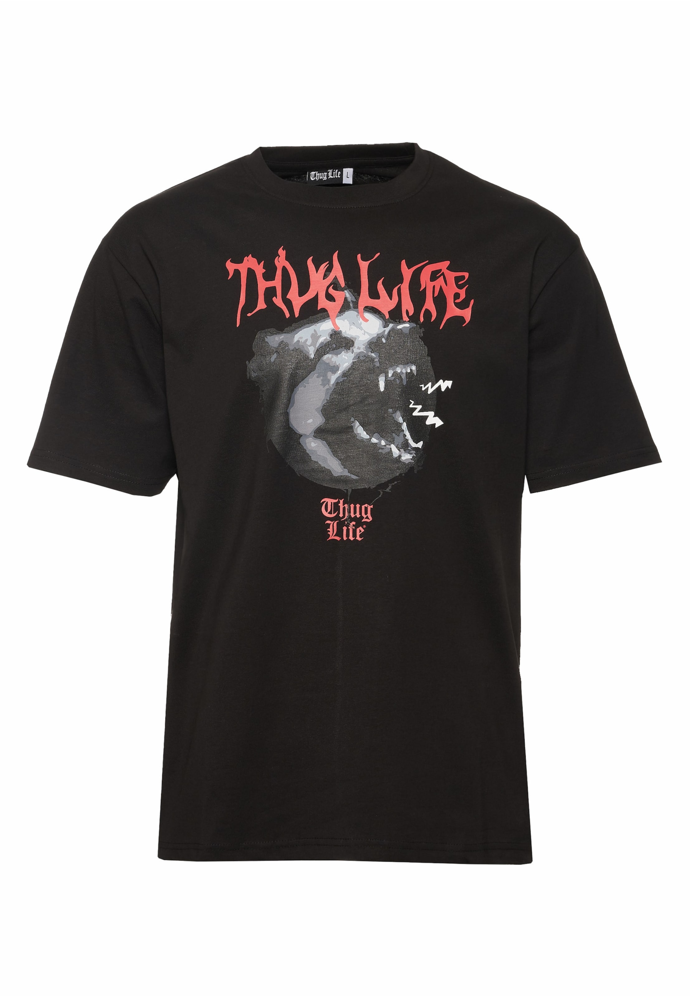 Thug Life - Camiseta 'Dusky' en negro: frente