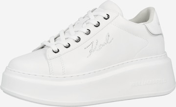 Baskets basses Karl Lagerfeld en blanc : devant