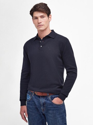 Barbour Sweater 'Bassington' in Blue: front
